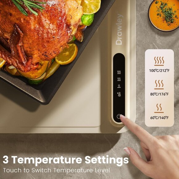 Electric Food Warming Mat for Heating - Portable Foldable Silicone Warming Tray - Picture 3 of 8